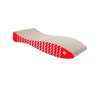 kesurpae Griffoir/lit/gamelle Confortable pour Chats, griffoir Double Face en Carton recyclé offrant Confort et Divertissement.