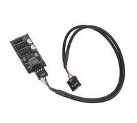 kesurpae Hub USB de Carte mère fiable et de qualité supérieure, conçu pour Les Applications Refroidissement par Ventilateur RGB avec connecteur 9 Broches mâle/Femelle. Câble convertisseur USB 9