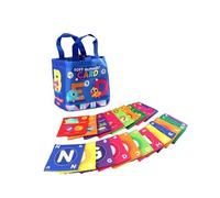 kesurpae Jeu éducatif de Lettres Souples et lavables pour l'éveil des Tout-Petits : Encourage Les bébés et Les Jeunes Enfants à découvrir Couleurs et Sons en s'amusant. Cartes Flash Souples avec