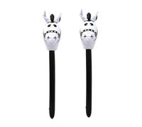 kesurpae Jouet de Dessin animé Doux et indolore, Accessoire de Jeu, bâton de tête de Cheval, Accessoire de Performance sur scène, bâton de Jouet Gonflable en PVC, 2 Paquets/lot, Noir