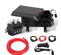 kesurpae Kit de commande de treuil électrique complet avec relais 12 V précâblé et télécommande pratique. Contacteur solénoïde de treuil 12 V, relais,