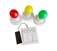 kesurpae Lampe à ampoules multicolores avec interrupteur pour tableau d'activités pour enfants. Stimule l'éveil, la coordination œil-main et la motricité fine. Facile à utiliser et installer sur le
