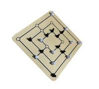 kesurpae Le Jeu de société Classique Nine Men's Morris et Le Jeu d'échecs offrent Un Divertissement Multifonctionnel pour Les familles Tout en Stimulant Les capacités