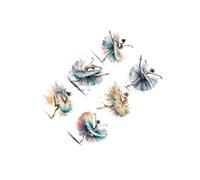 kesurpae Les stickers muraux représentant des danseuses de ballet apportent élégance et raffinement Pour aux chambres tout en stimulant la créativité. Décoration murale pour chambres de filles