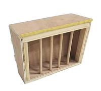 kesurpae Mangeoire en Bois pour Petits Animaux, conçue avec des Solutions ingénieuses pour Le gaspillage Tout en rendant Le Repas Plus ludique. Accessoires pour râteau à Herbe. Bac à déchets