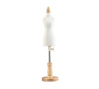 kesurpae Mannequin de couture miniature, corps féminin, petite taille, construction durable, taille ajustable, mini buste de couture pour costumes, mini buste de, de tailleur, 33 cm