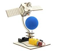 kesurpae Maquette de Satellite électrique à Faire soi-même : Une activité ludique et créative pour Explorer la Technologie satellitaire et stimuler l’Apprentissage des Enfants. Jeu éducatif en Bois.