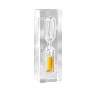 kesurpae Minuterie de sablier décorative pour activités d'apprentissage des Enfants, Anti- en résine, minuterie de Sable pour Enfants, minuterie de Douche, 3 Minutes, Orange