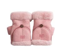 kesurpae Mitaines Confortables pour 2 en Mitaines Chaudes Classiques Carhartt pour Gants Mitaines Femmes de Mitaines à Fourrure pour Mitaines pour, Rose
