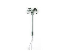 kesurpae Modèle lampadaire 1:87 échelle Gaden extérieur Basse Tension lampadaire LED Accessoires de Mise en Page Paysage lumière pièces de Construction Sable, Vert (Blanc Chaud)