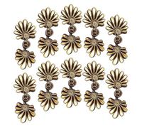 kesurpae Nœud de grenouille chinois pour invitation de mariage, attache florale, attache faite main pour vêtements, boutons décoratifs en forme de grenouille, boutons pour, café et or