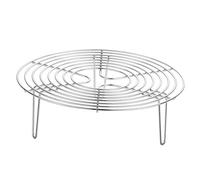 kesurpae Panier Vapeur en Acier Inoxydable à Trois Pieds, Stable pour la Cuisson de légumes, Desserts œufs. Idéal pour Le Camping et Les activités de Plein air, 8.66 Pouces