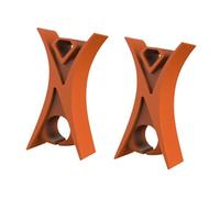 kesurpae Partie de violon pour débutant : pratique et apprentissage. Solution innovante avec butée durable pour les techniques d'archet. Accessoires pour :, orange, 1.3 x 1. x cm