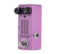 kesurpae Pédale d'effet pour guitare électrique compacte et légère avec réverbération à ressort. Potentiomètre de mixage permettant d'ajuster le son direct et le son traité tout en préservant