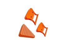 kesurpae Pince à Mouches en PETG PP, Outil Efficace et Compact pour Le Montage de Mouches, Pince à Plumes Robuste et Pratique, idéale pour Les Doigts, Orange, Ensemble 3 pièces