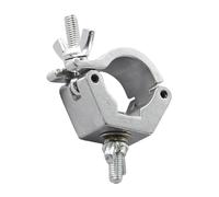 kesurpae Pince de fixation en aluminium pour éclairage de scène DJ LED, noire, pour projecteurs de 24 à 26 mm, Argent, 30 mm 30-36