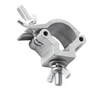 kesurpae Pince de fixation en aluminium pour éclairage de scène DJ LED, noire, pour projecteurs de 24 à 26 mm, Argent, 30 mm 25-30