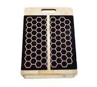 kesurpae Planche d'extension des jambes, planche en bois, guide d'entraînement portable en bois, réglages et idéal pour les genoux, les talons et étirements