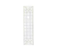 kesurpae règle Couture Tailleur Bricolage aligner modèle de Couture Dessin Artisanat vêtements Art ménage règle Outil de Mesure, 15x60cm Noir Jaune