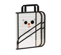 kesurpae Sac à livres translucide pour enfants, organiseur de rangement de fichiers portable pour les devoirs et la lecture, sac à livres d'école A4, livre d'étudiant, B