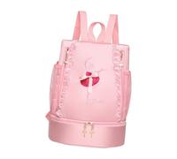 kesurpae Sac à Main de Danse Classique résistant et Multifonctionnel, idéal pour Les Robes Tutu. Bandoulière Ajustable. Les Petites Filles Vont Adorer ce, Broderie Rose, 33x26x16cm