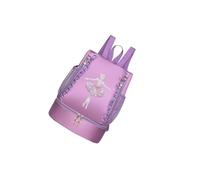 kesurpae Sac à Main de Danse Classique résistant et Multifonctionnel, idéal pour Les Robes Tutu. Bandoulière Ajustable. Les Petites Filles Vont Adorer ce, décor en Dentelle Violette, 33 x 26 x 16 cm