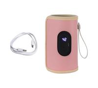 kesurpae Sachets chauffants pour biberons, chauffe-biberons et chauffe-biberons, technologie de chauffage efficace, idéal pour les parents occupés, structure isolante à quatre, Rose, 14 x 30 cm