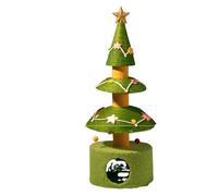 kesurpae Sapin de Noël à l'épreuve des Chats, Construction Durable pour Une Ambiance Festive dans Un café. Arbre de Noël pour Chat Facile à Installer et, Vert - 3e étage