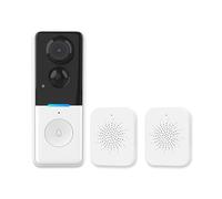 kesurpae Sonnette connectée Tuya avec interphone sans fil, surveillance à | en temps réel et notifications push. Application vidéo Wi-Fi Tuya.