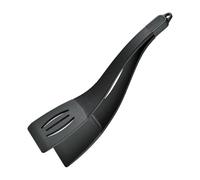 kesurpae Spatule antiadhésive de Cuisine résistante à la Chaleur, ustensile Indispensable pour Retourner crêpes et œufs, spatule et Pince pour omelettes au Plat, Noir Gris, 34 x 7.5 cm