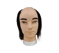 kesurpae Support de perruque avec installation incluse. Tête de mannequin chauve pour homme. Supporte facilement les postiches et améliore les techniques coiffure dans écoles. Tête mannequin pour