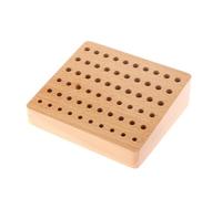 kesurpae Support d'outils de réparation de Montres Multifonctionnel à 60 Trous, en Bois, avec Tournevis et étui de Rangement.