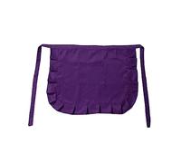 kesurpae Tablier en Polyester Couleur Unie Remplacement de Cuisine Moderne Mignon Dentelle Cuisine café Femme de Chambre Costume Serveuse Demi Tabliers, Violet