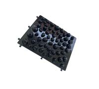 kesurpae Tapis de massage en galets pour les pieds, coussin de massage confortable qui améliore la circulation et élimine efficacement la fatigue des pieds, Noir, 37 x 29.5 x 3.2 cm