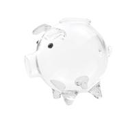 kesurpae Tirelire en verre transparent pour enfants, petite bouteille fantaisie en forme de cochon, très drôle et adorable