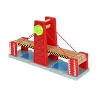 kesurpae Train Miniature en Bois, pour Le Nouvel an ! Ce Circuit de Train en Bois, avec Son Pont Original et Ses Rails captivants, stimule l'imagination des Enfants. Accessoires Inclus.