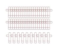kesurpae Trombones artistiques en forme de croix pour journal intime, accessoires de bureau amusants et pratiques pour les amoureux des livres, pour égayer, Or Rose, 2 x 3.4 cm