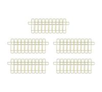 kesurpae Trombones artistiques en forme de croix pour journal intime, accessoires de bureau amusants et pratiques pour les amoureux des livres, pour égayer, Doré, 2 x 3.4 cm