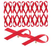 KESYOO 200 Épinglettes Ruban Rouge de Sensibilisation Sida Épingle, Broches Femme Couleur Rouge Vif, Accessoire pour Événements Caritatifs et Collecte de Fonds