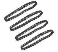 KESYOO 4 Chenilles en Caoutchouc pour Véhicule Télécommandé Remplacement pour Kit DIY Robot Char à Monter Soi-Même Adhérence Optimale Solide et Compatible Circuit