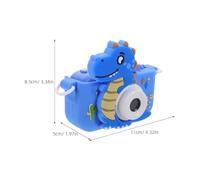 KESYOO Appareil photo numérique pour petit bleu avec design de dinosaure caméra instantanée HD avec double objectif de jouet, photos et enregistrement en intérieur et en extérieur