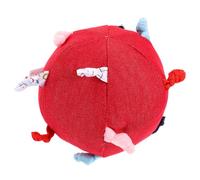 KESYOO Balle Sensorielle pour Bébé 0-1 an, de Préhension en Peluche Rouge Unie, Hochets pour Bébé, Balle Molle pour Développement Sensoriel et Motricité Fine, Jeu Interactif D’éveil