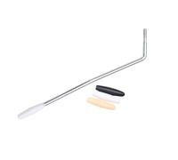 KESYOO Barre de trémolo réglable de 5 mm de diamètre avec 3 bouchons argentés pour guitare électrique, bras de pont de trémolo compatible, pièces pour système de pont simple,