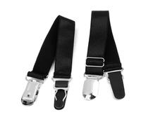 KESYOO Boucle de jarretière réglable pour femme, paire de clips métalliques noirs 1,9 cm, jarretelles pour bas en nylon fines, accessoires de lingerie pour une utilisation confortable et sûre