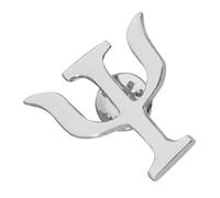 KESYOO Broche en alliage argenté Design psychologique créatif Broche décorative rétro pour femme Emblème multifonction pour vêtements, sacs à dos et chaussettes Accessoire unique et polyvalent