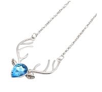 KESYOO Collier Pendentif Cerf pour Femme Chaîne Élégante de Cou Bijou de Mode