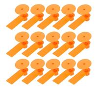 KESYOO Étiquettes pour oreilles de bétail en TPU orange, 100 jeux sans texte pour identifier les vaches, moutons et porcs, résistants et légers pour la gestion agricole et le contrôle des troupeaux