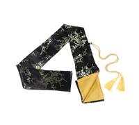 KESYOO Étui à Sabre Japonerie en Soie Noire Fleurs de Prunier Dorées, Pochette de Rangement Tai-chi Multifonctionnelle, Paquet de Transport Élégant pour Arts Martiaux, Taille Adaptée,