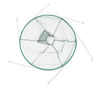 KESYOO Filet de pêche pliable pour crevettes et crabes Blanc Diamètre 80 cm Piège portable léger Convient pour la pêche en plein air Style aléatoire