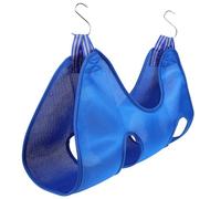 KESYOO Hamac suspendu respirant pour chats et chiens Lit surélevé confortable Boucle métallique renforcée Support ferme pour soin et coupe des ongles Couleur bleue Convient pour animaux de compagnie